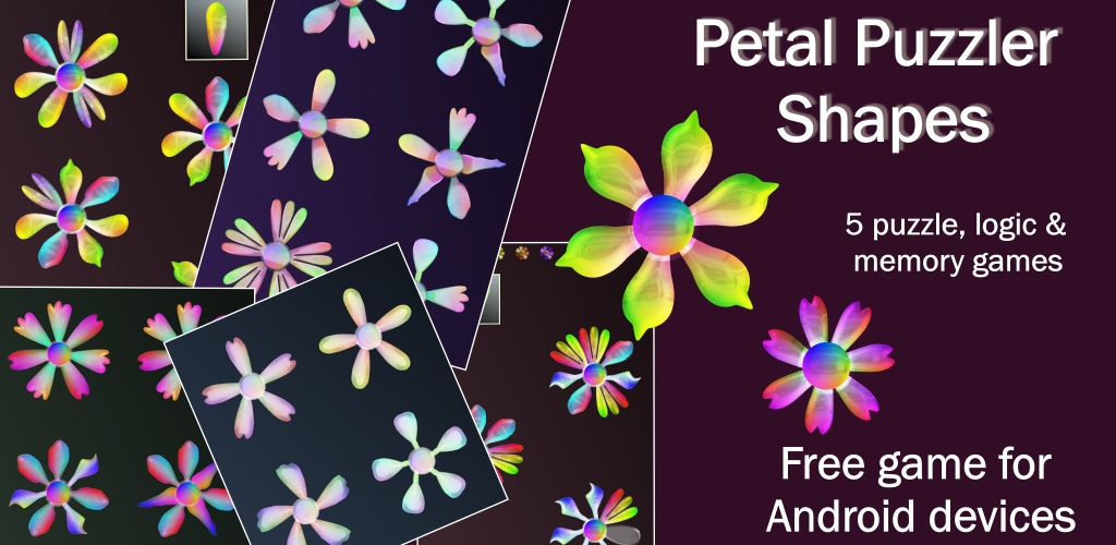Petal Puzzler Shapes promotional banner